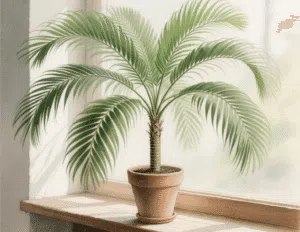 1. Parlor Palm (Chamaedorea elegans)