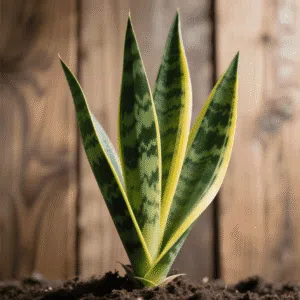 1. Snake Plant (Sansevieria)