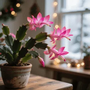 15. Christmas Cactus (Schlumbergera)