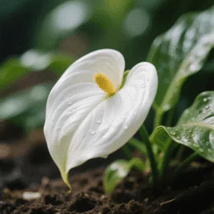 3. Peace Lily (Spathiphyllum)
