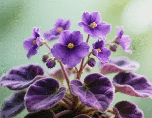 6. African Violet (Saintpaulia)