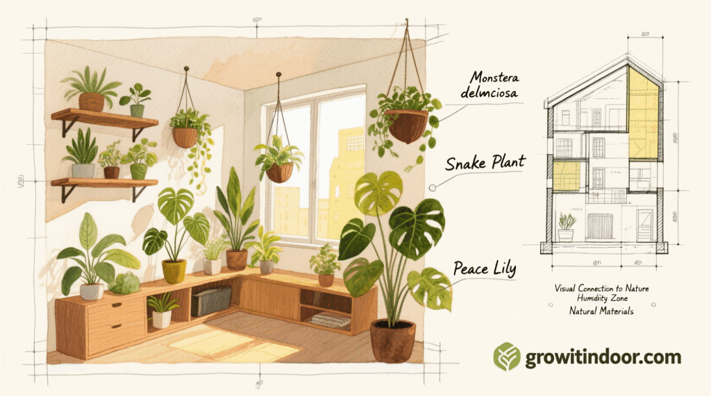 Biophilic Design with Houseplants