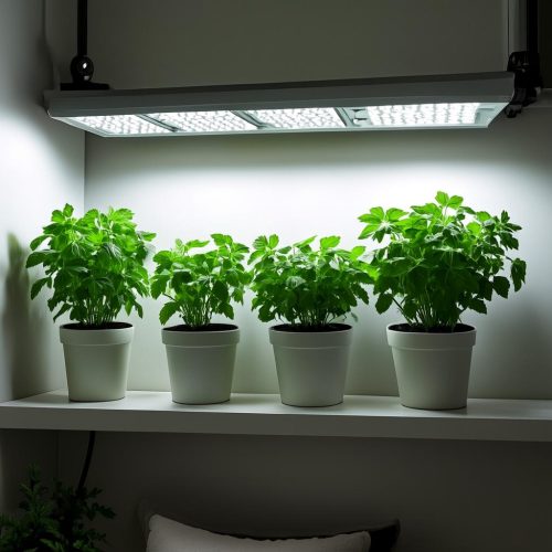 Grow herbs indoors without sunlight – Dark Apartment Guide